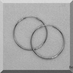 J02. 14K gold hoops.  - $110 